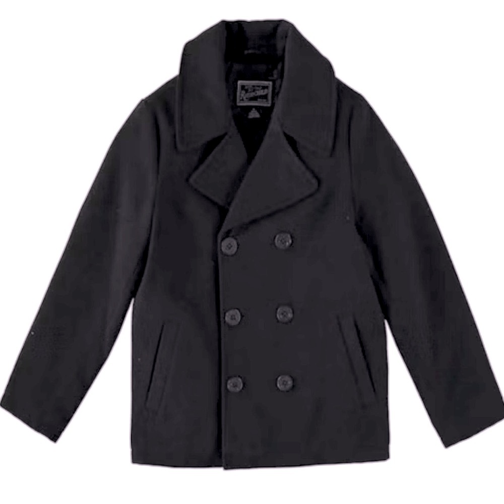 NWT Rothschild Boys Pea Coat in Black Classic Preppy Timeless